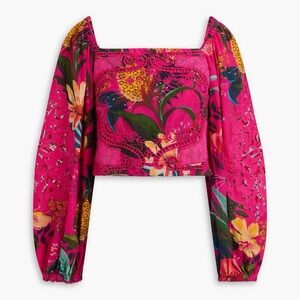Farm Rio Floral Pink Women's Top
